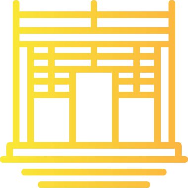 Çin Yeni Yıl simgesi taslak biçiminde