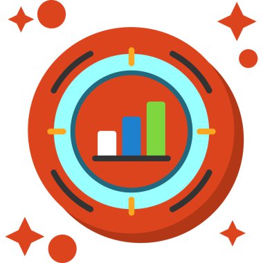 grafik grafik simgesi düz biçimli