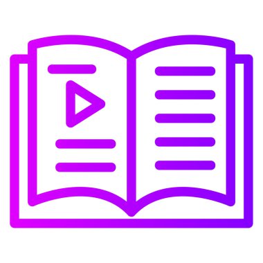 Kitap. Web simgesi basit illüstrasyon