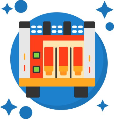 tren. Web simgesi basit illüstrasyon