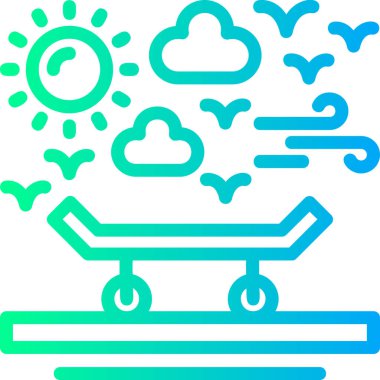 Ana hat biçiminde bulut veri teknolojisi simgesi