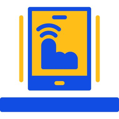 Kablosuz. Web simgesi basit illüstrasyon