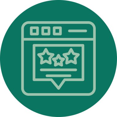 derecelendirme simgesi vektör illüstrasyonu