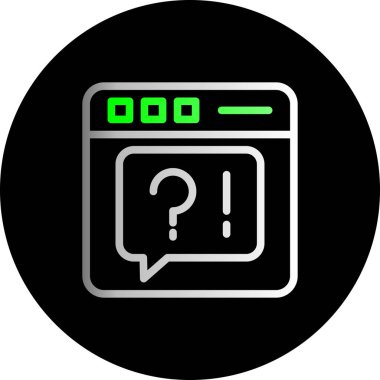 soru işareti simgesi, vektör illüstrasyonu