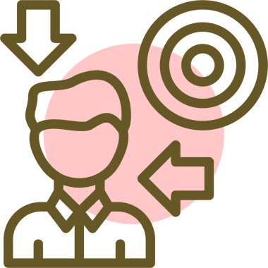 iş simgesi vektör illüstrasyonu