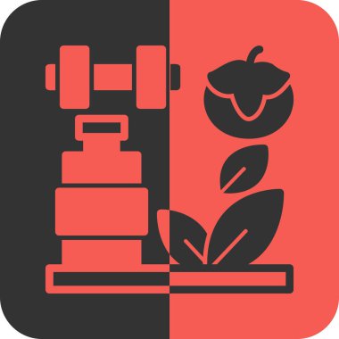 Gıda için mobil uygulamanın vektör simgesi tasarımı