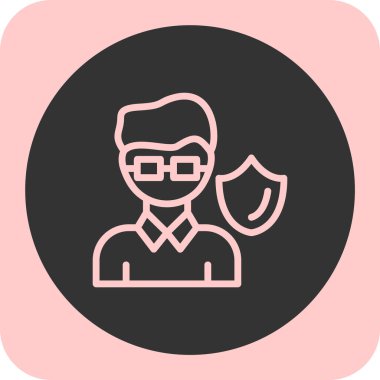 avatar erkek simgesi ana hatları biçiminde