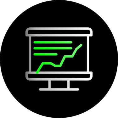 vektör lcd simgesi illüstrasyonu