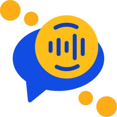 Konuş. Web simgesi basit illüstrasyon