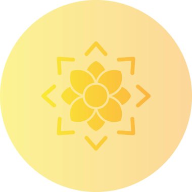 lotus. Web simgesi basit illüstrasyon