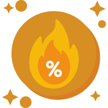 Ateşin Vektör İllüstrasyonu