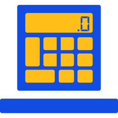 Hesap makinesi. Web simgesi basit illüstrasyon