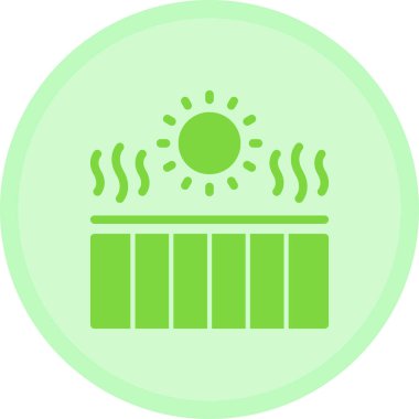 iklim sıcaklığı simgesi ana hatlar biçiminde