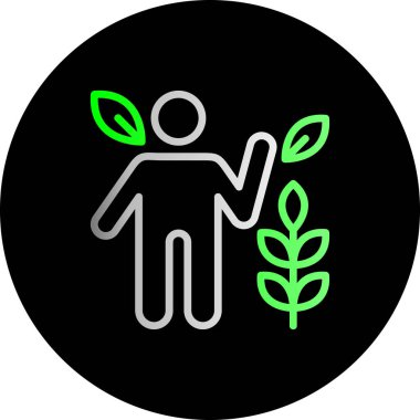 Eko Vektör Simgesi Tasarım İllüstrasyonu