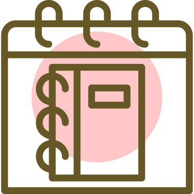 vektör takvimi simgesi, basit vektör illüstrasyonu