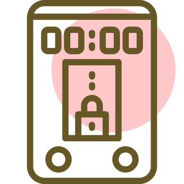 Bir saatin vektör illüstrasyonu