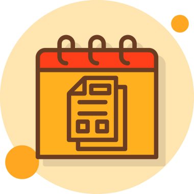 Takvim. Web simgesi basit illüstrasyon