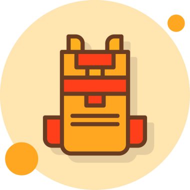 çanta web simgesi vektör illüstrasyonu