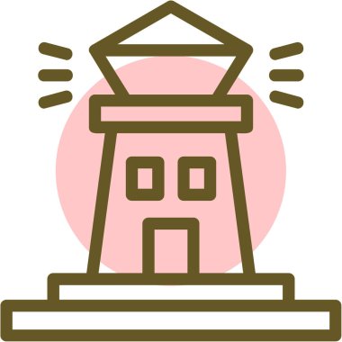 bir fener vektör çizim