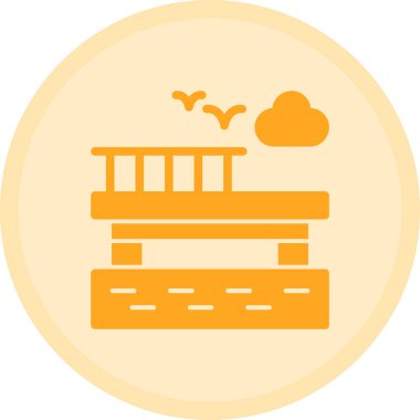 Modern yapı simgesinin vektör illüstrasyonu