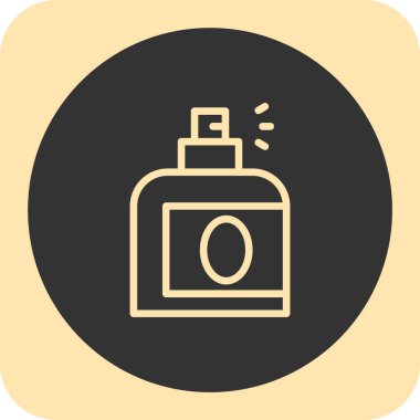 Parfüm simgesi, vektör illüstrasyonu