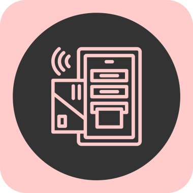 Modern simgenin vektör illüstrasyonu