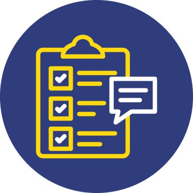 Kontrol listesi simgesi vektör illüstrasyonu