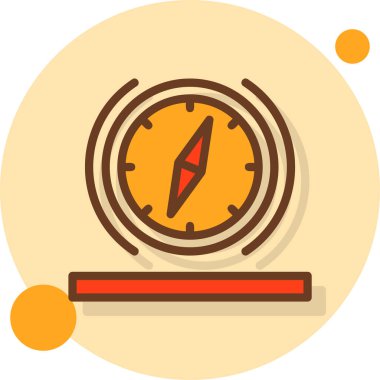 pusula simgesini düz biçiminde pusula simgesi