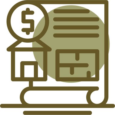 Banka. Web simgesi basit illüstrasyon