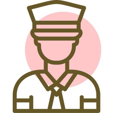 avatar. Web simgesi basit illüstrasyon