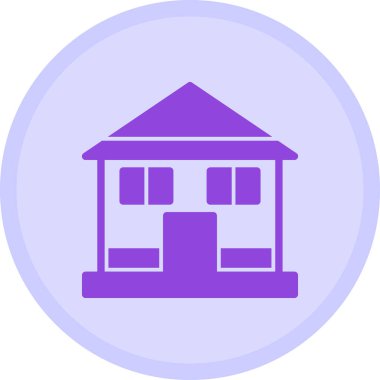 Bina. Web simgesi basit illüstrasyon