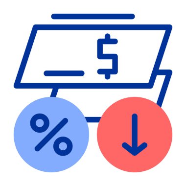 Dolar işareti vektör simgesi