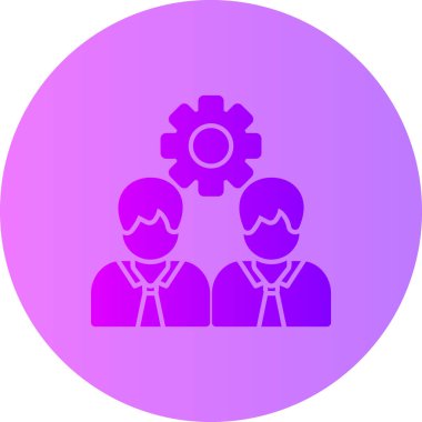 İş simgesinin vektör illüstrasyonu