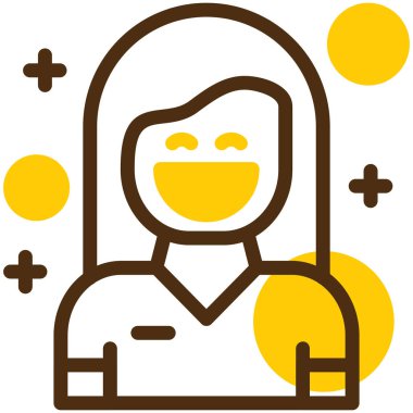 avatar kadın simgesi ana hatlarıyla