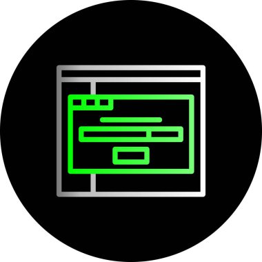 Web simgesi vektör illüstrasyonu