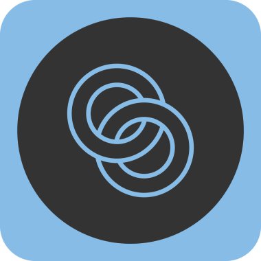 Tek bir spiralin vektör illüstrasyonu