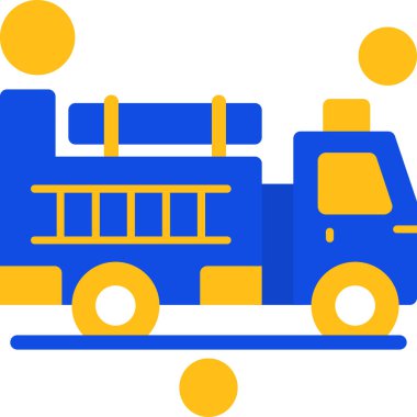 Kamyon. Web simgesi basit tasarım