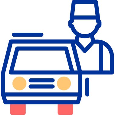 - Araba. Web simgesi basit illüstrasyon