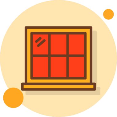 pencere simgesi vektör illüstrasyonu