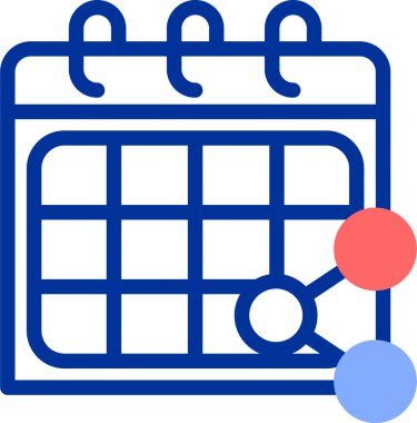 Takvim simgesi, vektör çizimi