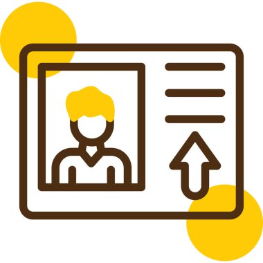 Elinde belge olan bir kadının vektör illüstrasyonu