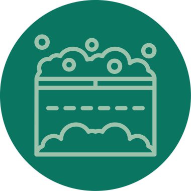 benzersiz takvim çizgisi vektör simgesi