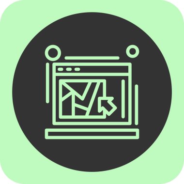 seo modern simgesinin vektör illüstrasyonu