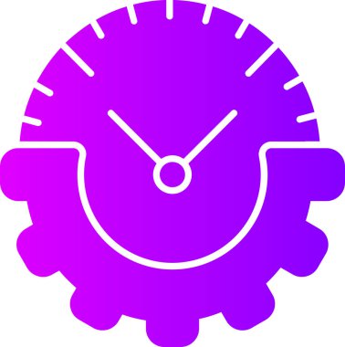 Saat. Web simgesi basit tasarım