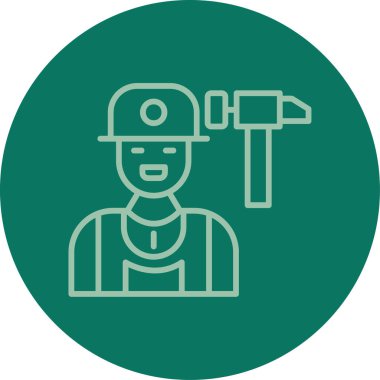 vectorillustratie van een werknemer