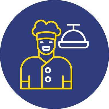 Şef simge vektör illüstrasyonu