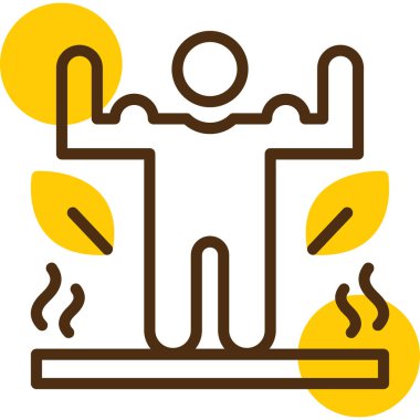 Bir kadın simgesinin vektör illüstrasyonu