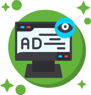 reklamcılık reklam simgesi düz stil