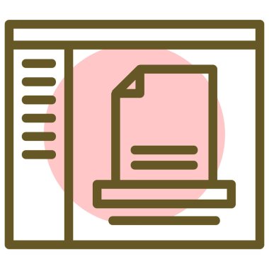 Web simgesi vektör illüstrasyonu