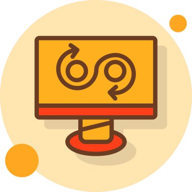 Bir web sayfasının vektör simgesi